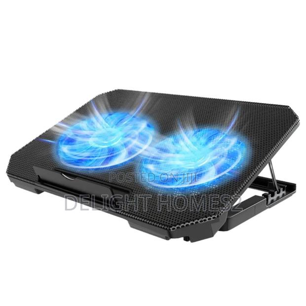 Adjustable Laptop Stand With Cooling Pad_kis - main view