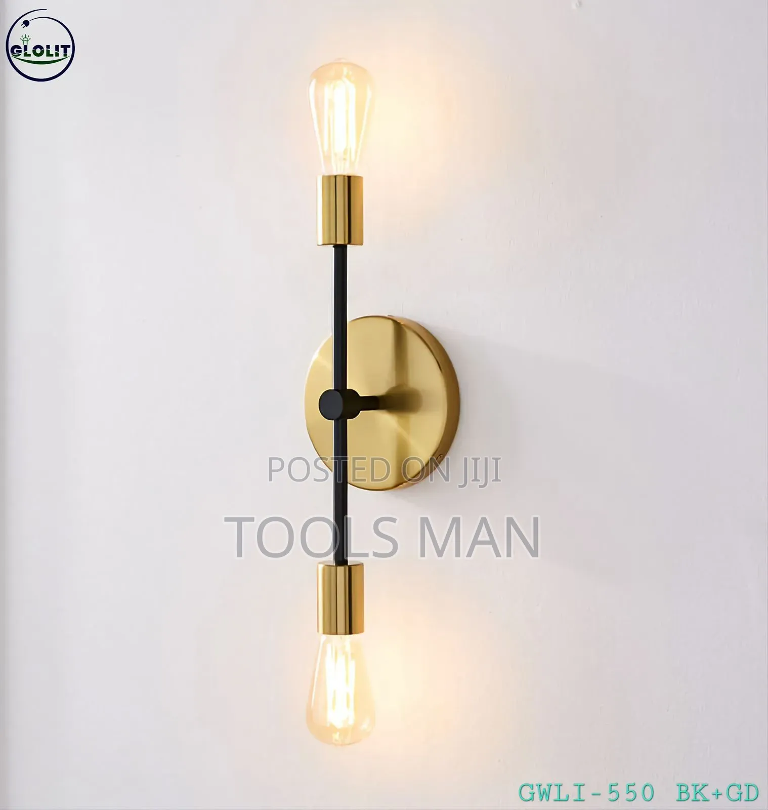 Modern Two-Light Wall Sconce.