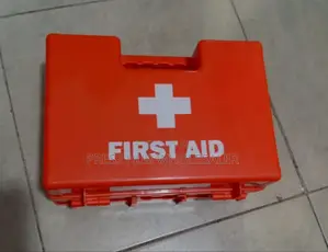 Red, Medium-Sized First Aid Kit" '