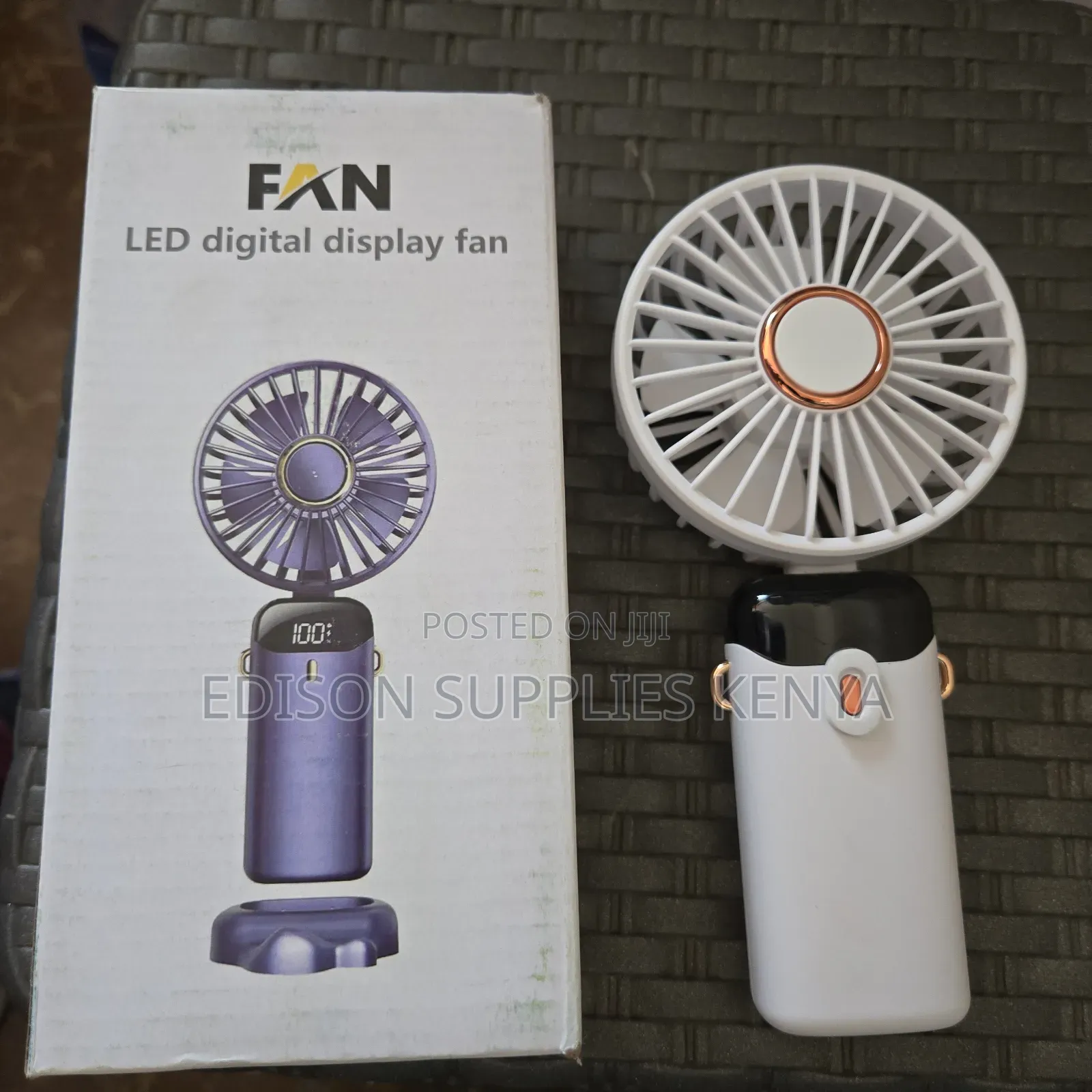 Hand Fan Portable Makeup Handheld Fan Rechargeable Led Display Handfan