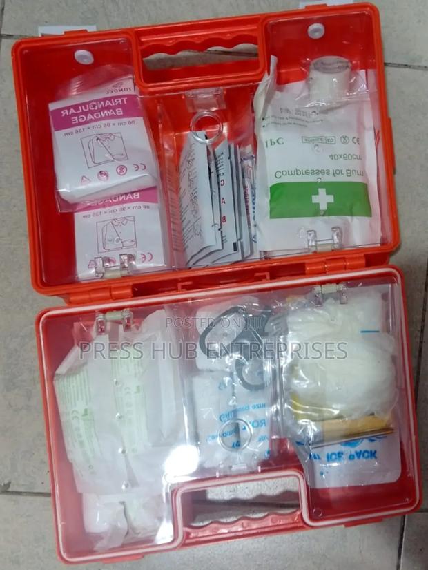 Red, Medium-Sized First Aid Kit ** - main view
