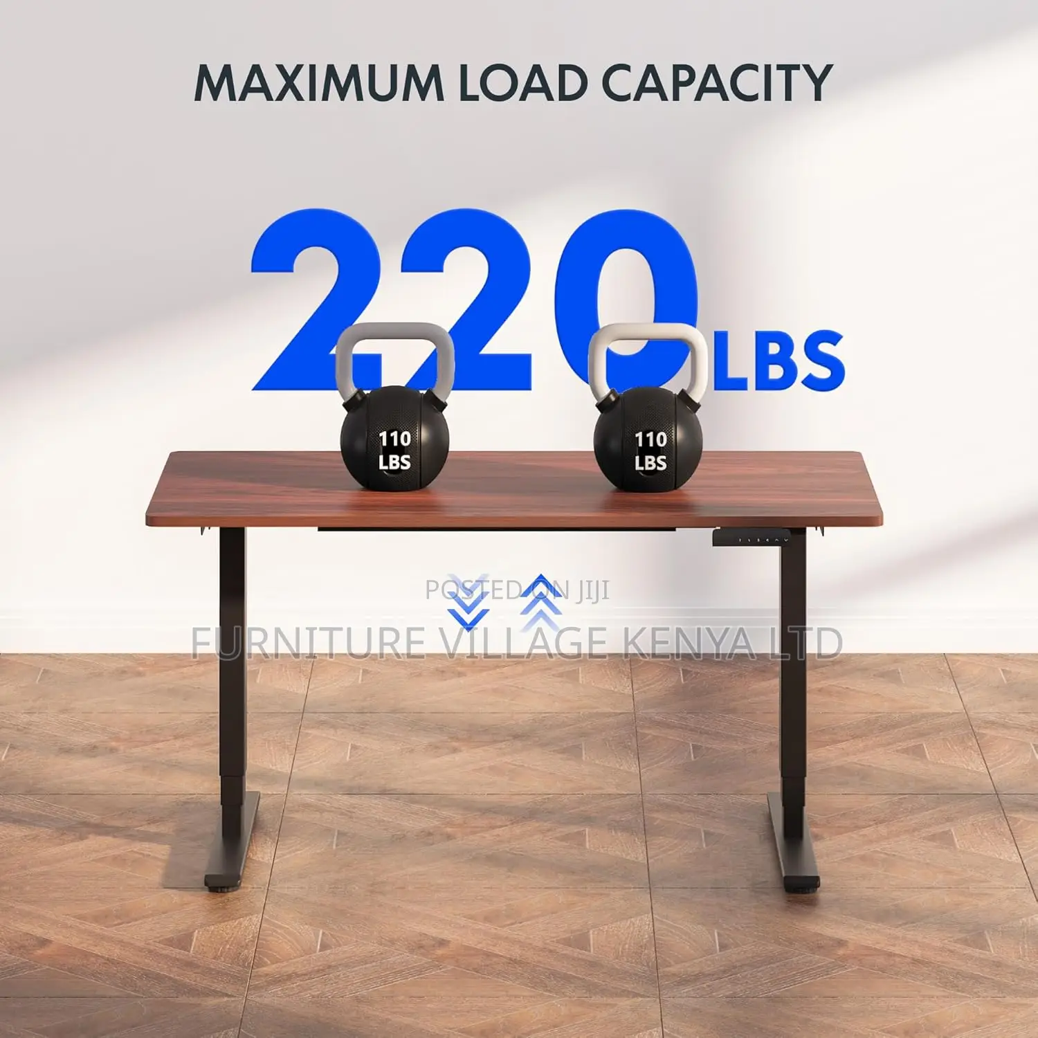 120cm Height Adjustable Electric Desk