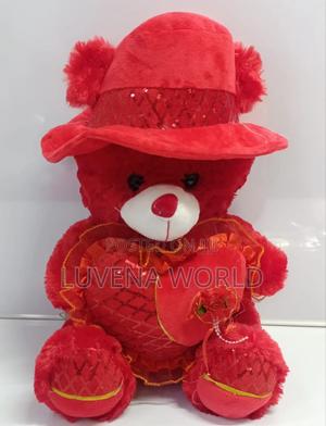 50cm Red Teddy Bear - thumbnail 2