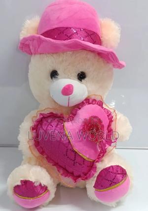 Cream Pink Teddy Bear - main view