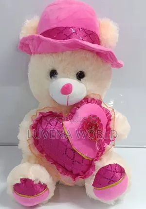 Cream Pink Teddy Bear