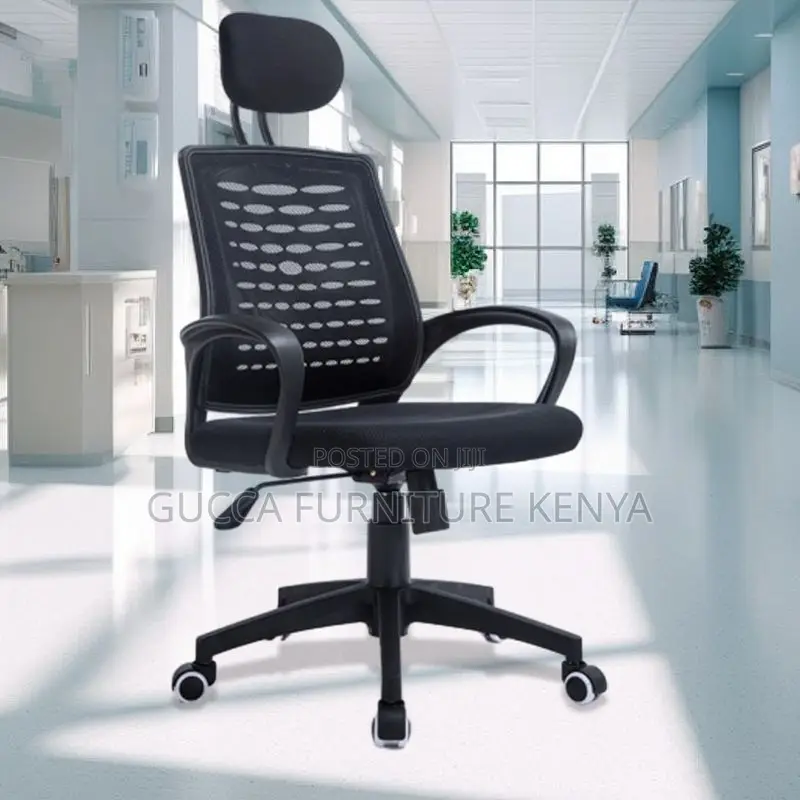 Secretarial Mesh Headrest Office Desk Chair