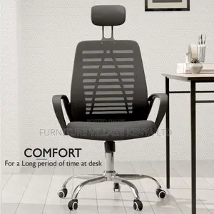 Office Chairs: Headrest Ergonomic Office Seat