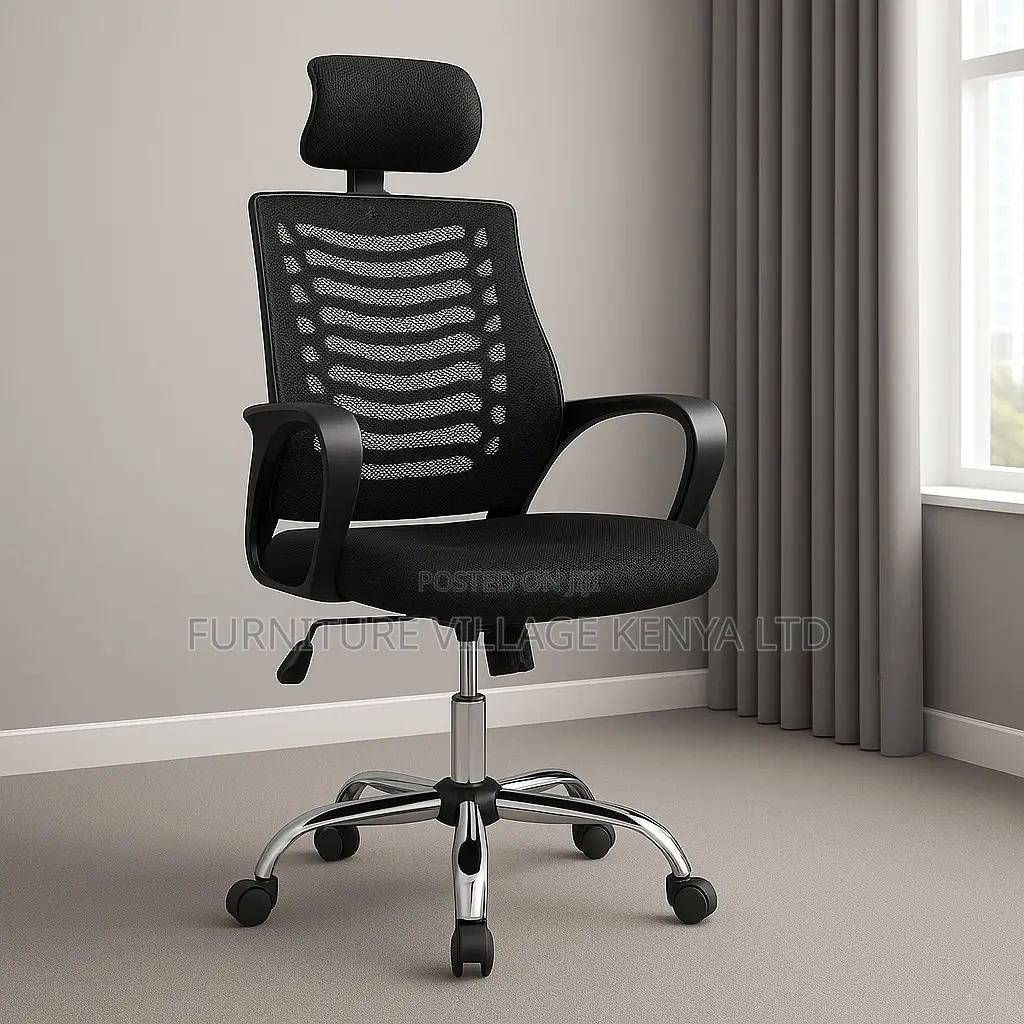 Office Chairs: Headrest Ergonomic Office Seat