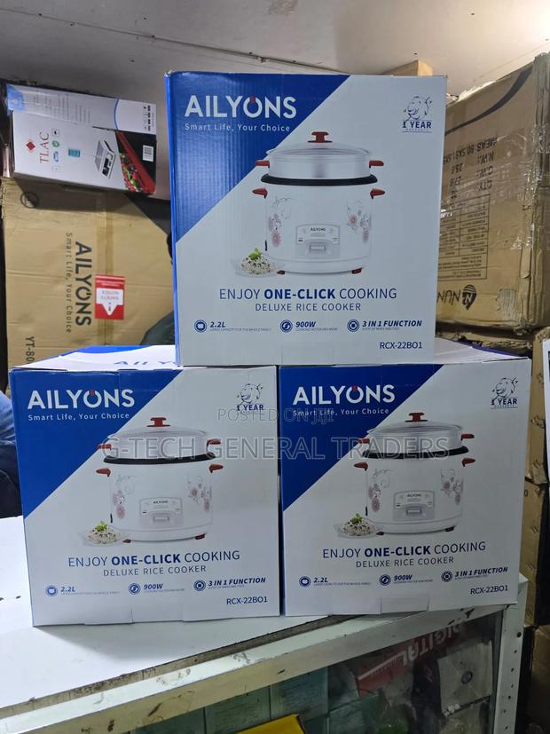 Ailyons 2.2l 900w Rice Cooker Machine - thumbnail 3