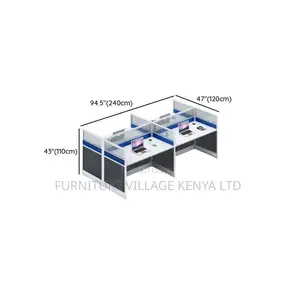 Office Workstations: 4-drawers Imported Workstation