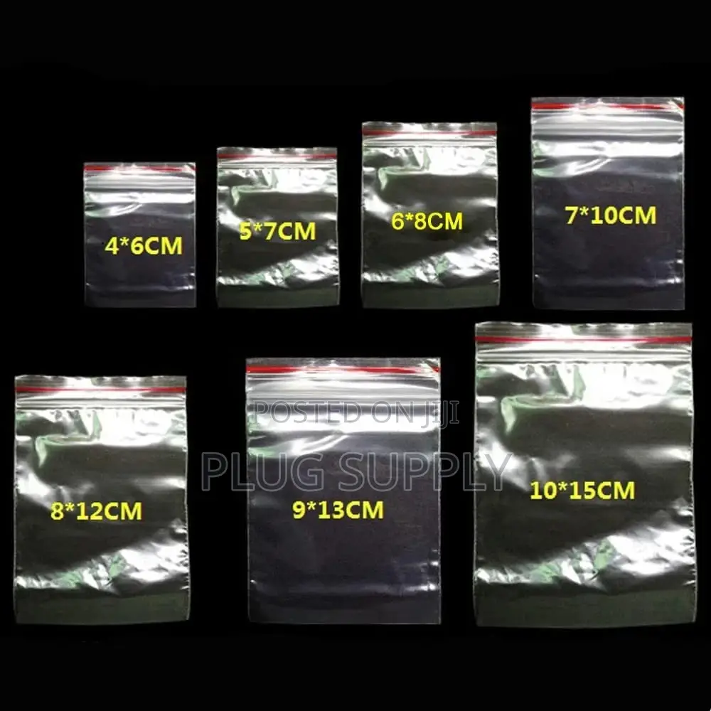 Foodgrade Ziplock Clear Bags Bundled