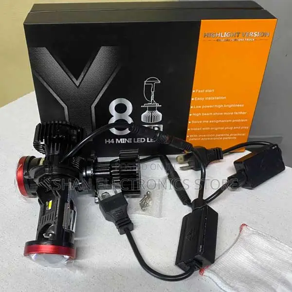 Ip67waterproof Plug Play Car Light Y8 H4 Led Headlight Mini Projector