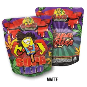 Printed Matte Mylar Smell Proof Ziplock Bags