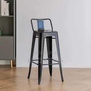 Home Bar Stool; Durable Modern High Bar Dining Chair for Restaurant