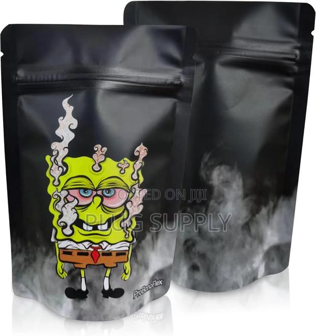 100 Pack Custom Printed Resealable Mylar Bags - main view