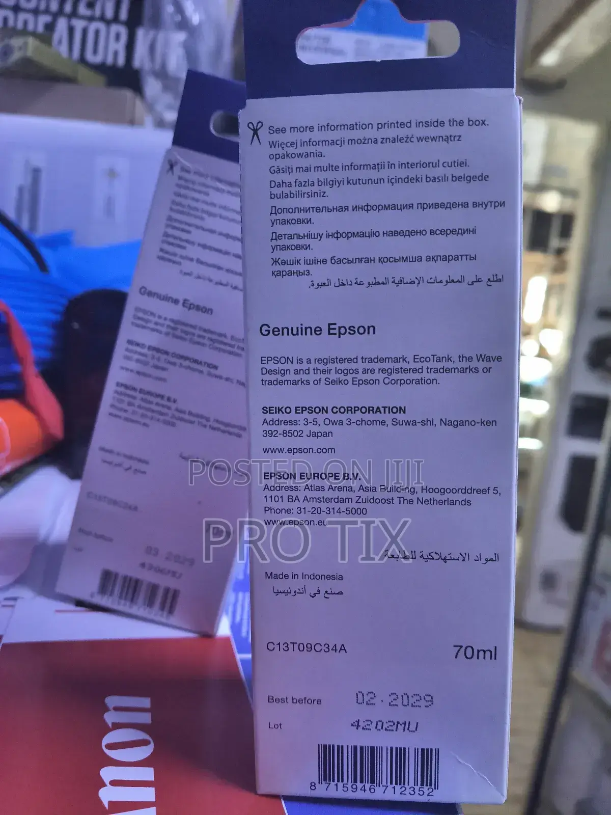 Epson Genuine Ink 108 Magenta C13t09c34a