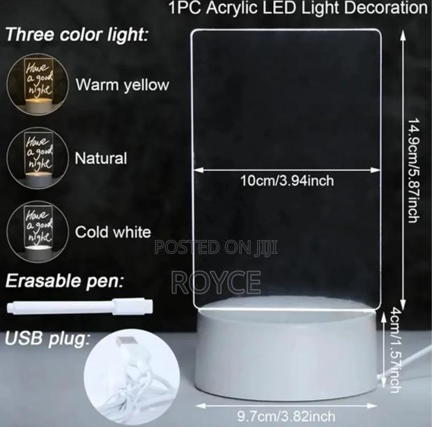 3d Acrylic Creative Visualization Lamp - thumbnail 2