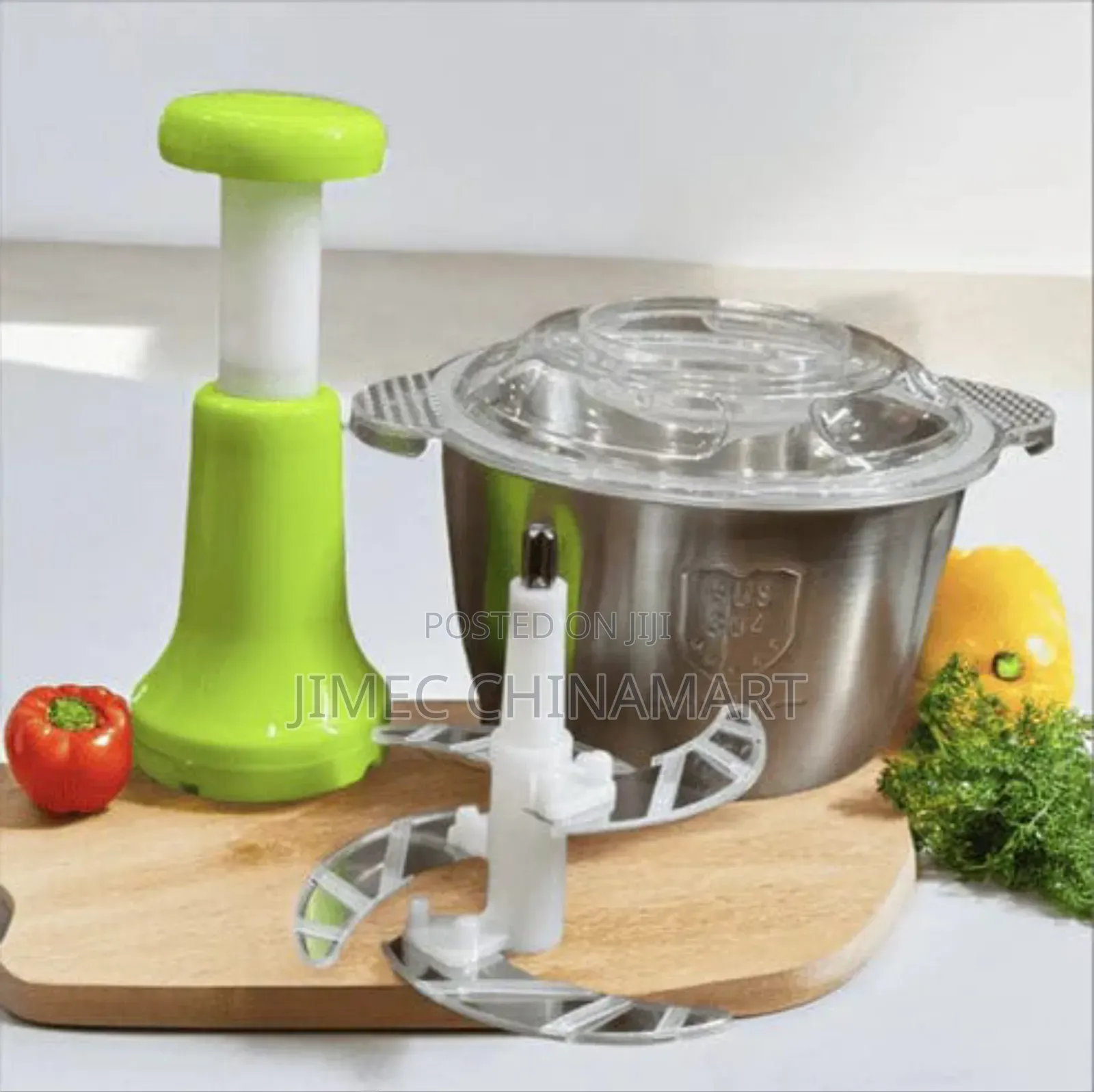 Steel Manual Food Processor – 2l Capacity