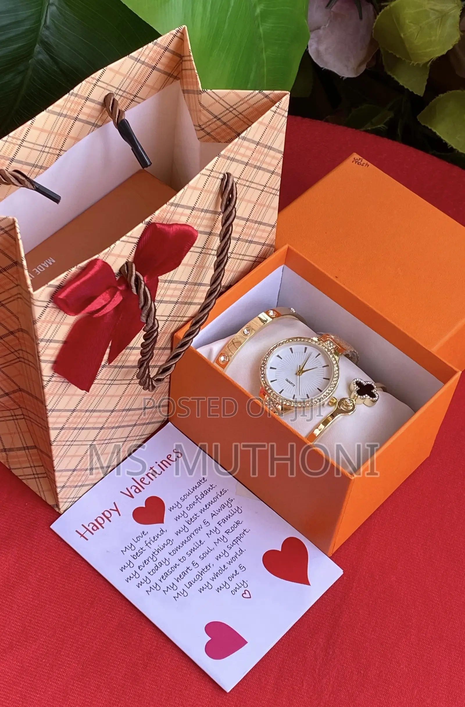  Bracelets/ Watch Valentines Ladies Gift Package