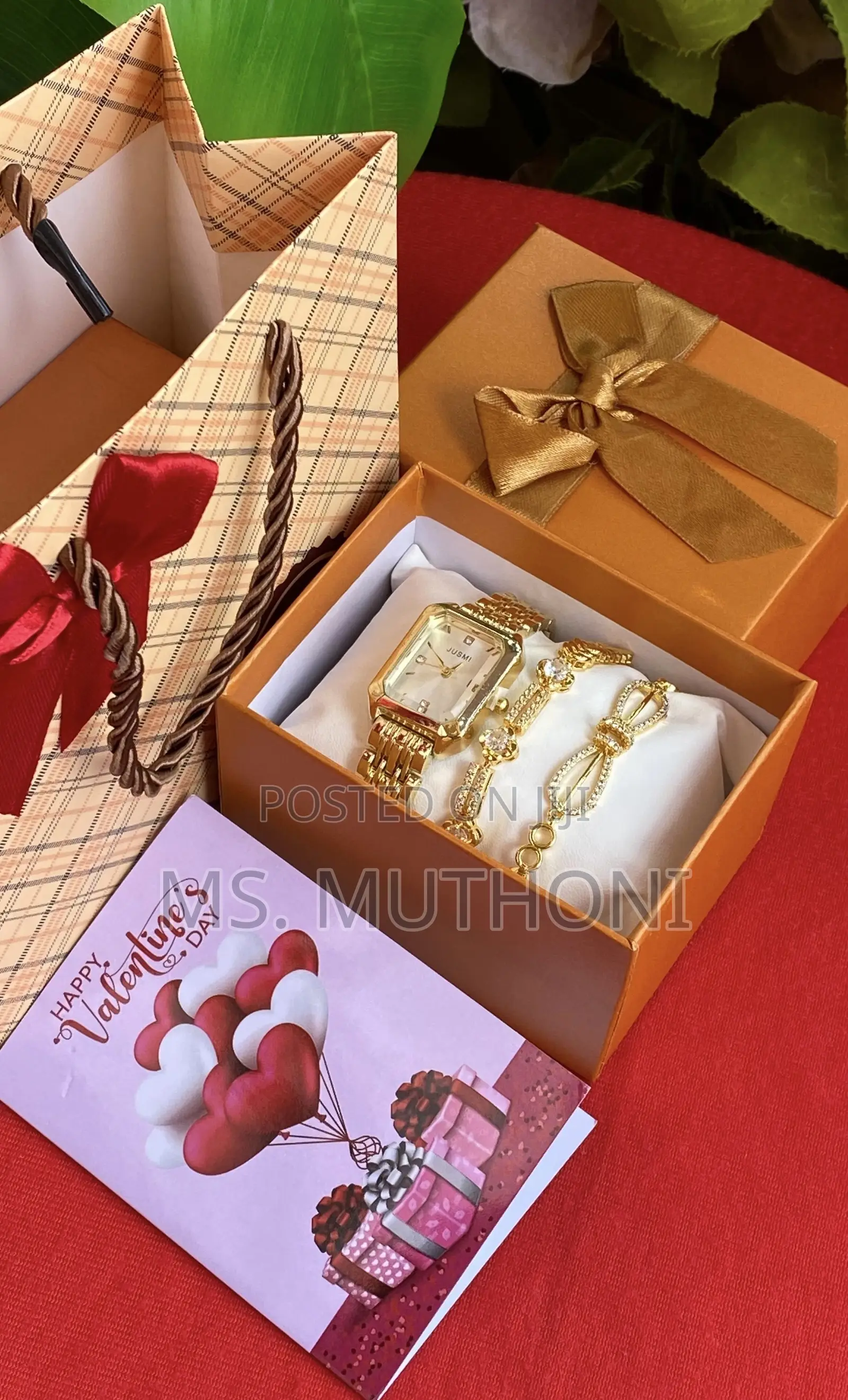  Bracelets/ Watch Valentines Ladies Gift Package