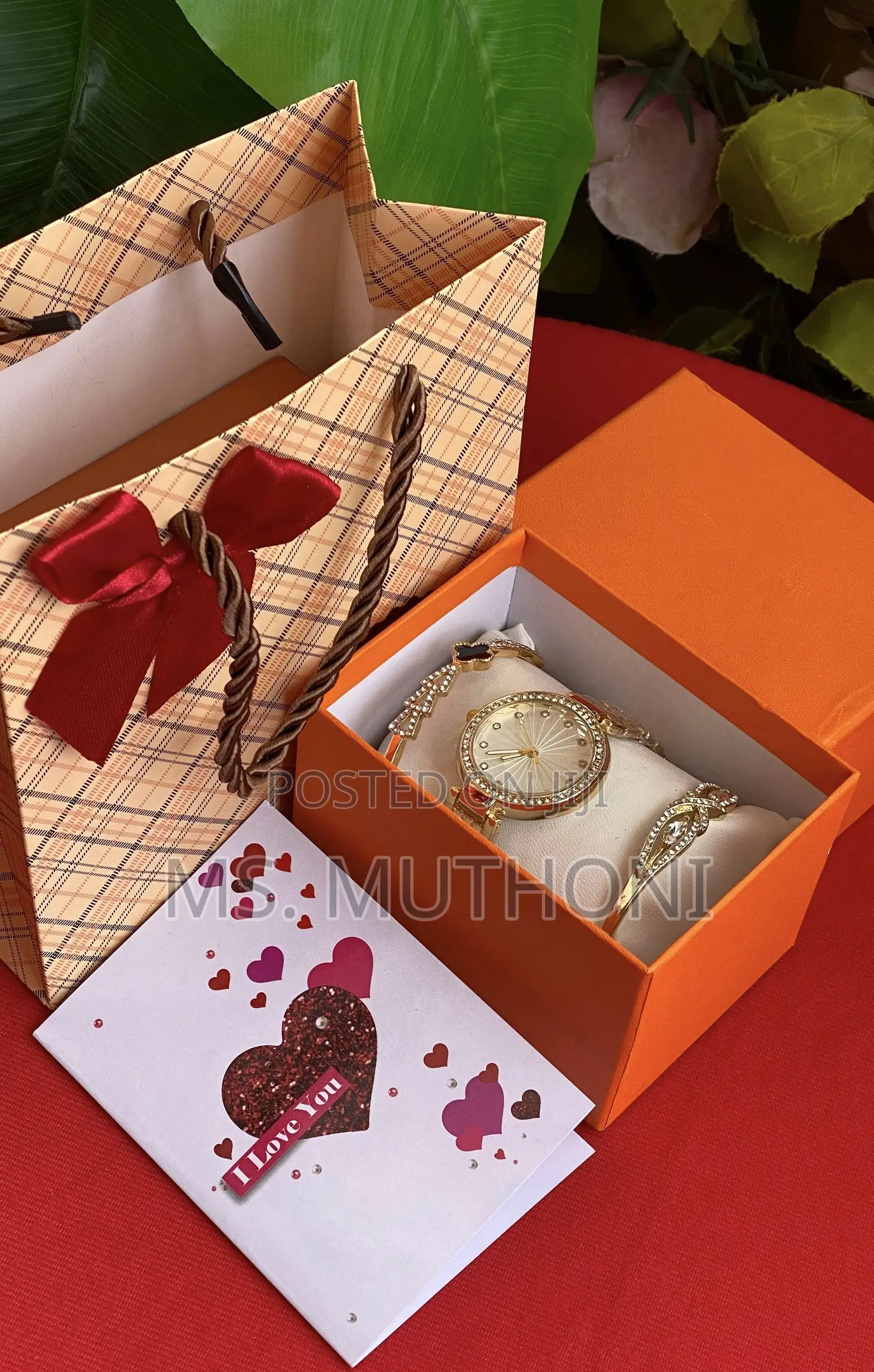  Bracelets/ Watch Valentines Ladies Gift Package