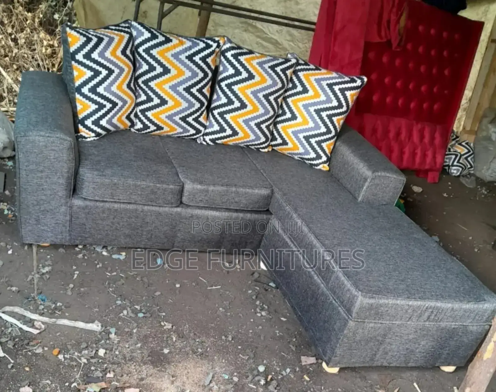 Floral Mini L Shaped Sofa Set for Sale