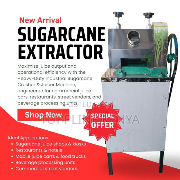 Heavy-Duty Industrial Sugarcane Crusher Juicer Machine
