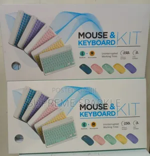 Rechargeable Bluetooth Mouse and Keyboard Kit.