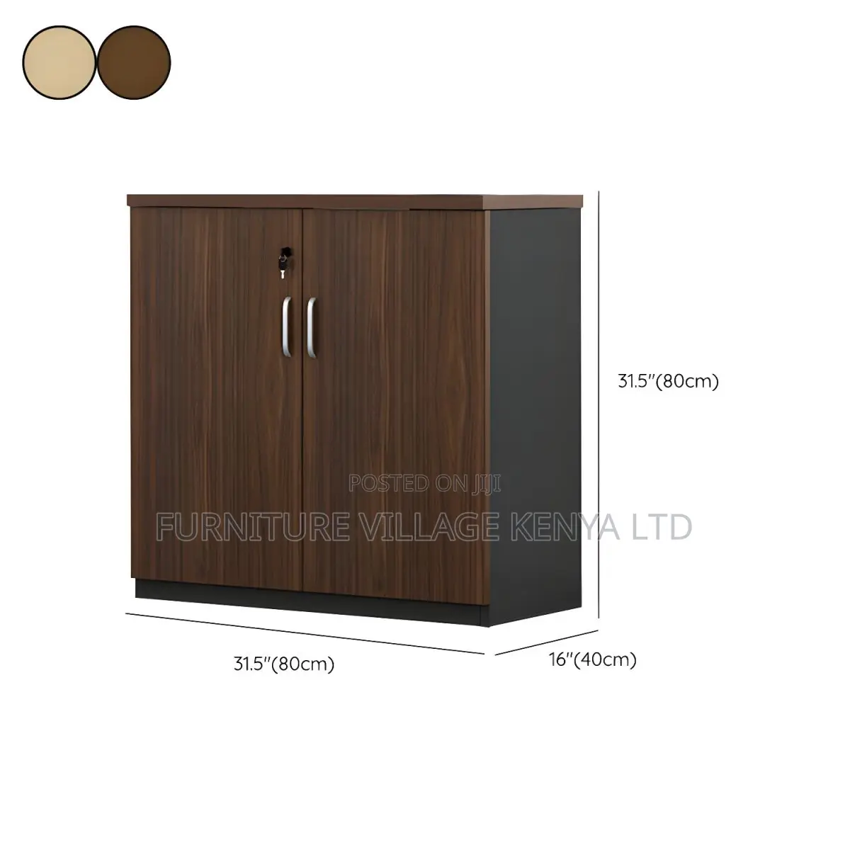 Storage Cabinets: 2-door Wooden Office Credenza Cabinet