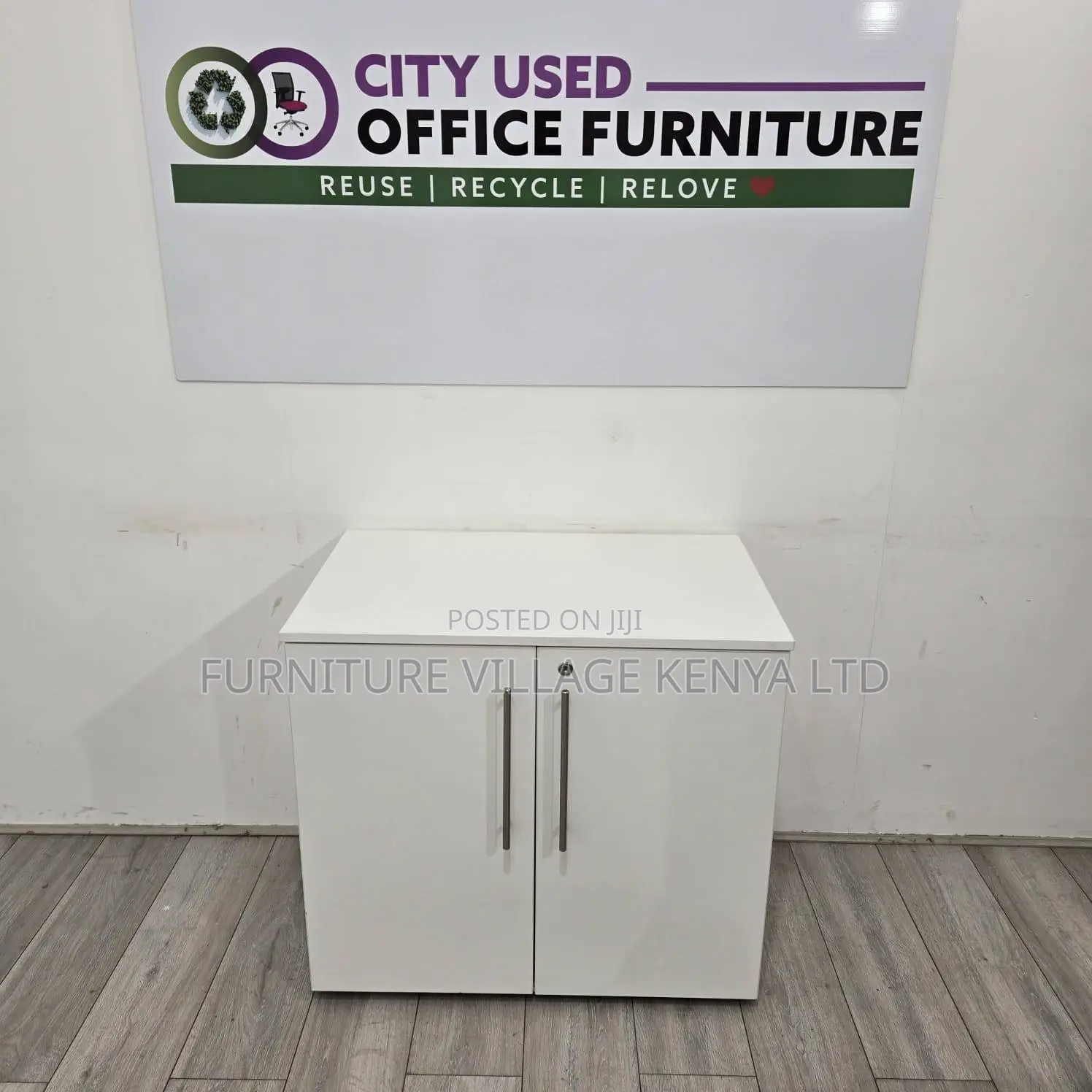 Storage Cabinets: 2-door Wooden Office Credenza Cabinet