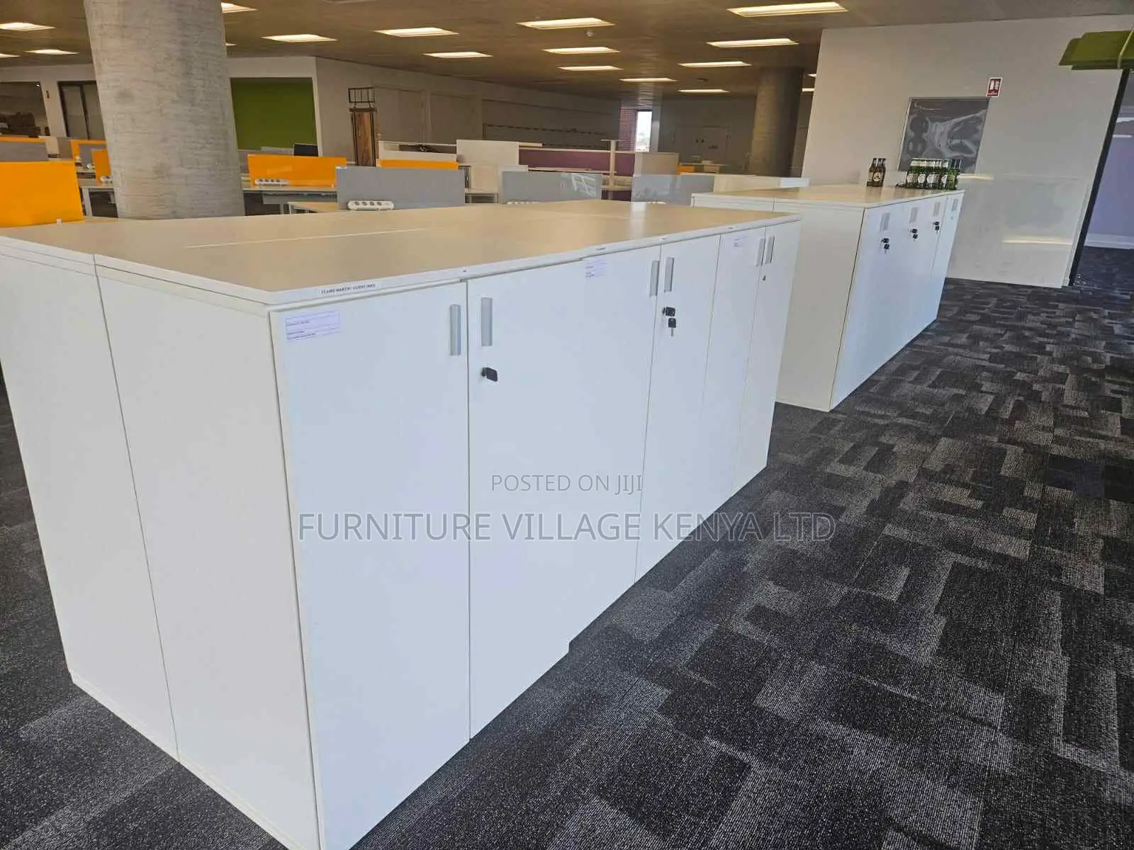 Storage Cabinets: 2-door Wooden Office Credenza Cabinet