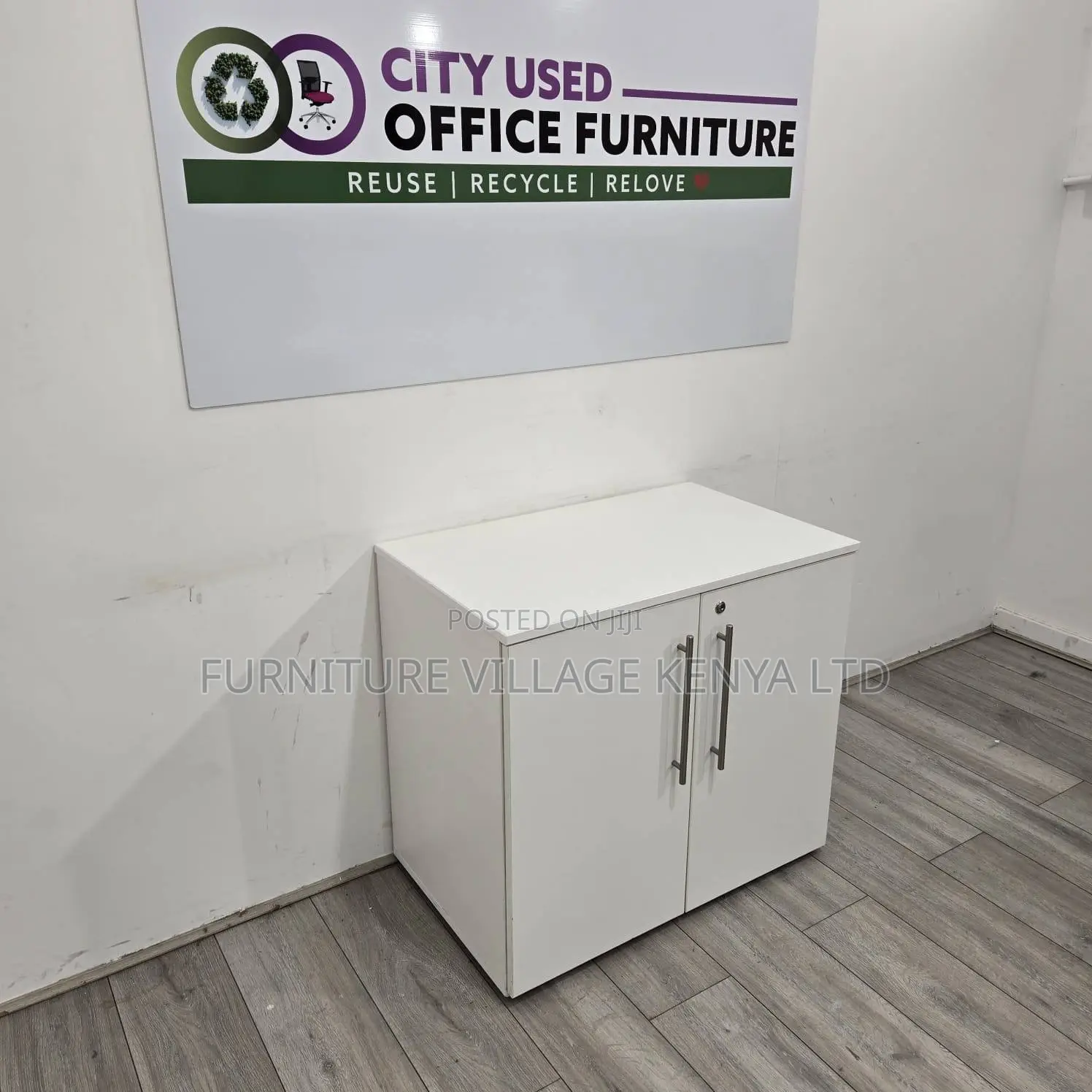 Storage Cabinets: 2-door Wooden Office Credenza Cabinet