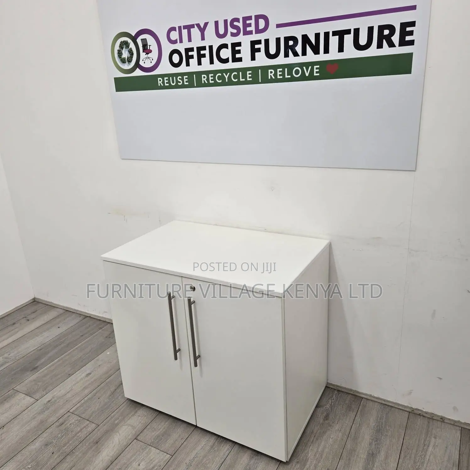 Storage Cabinets: 2-door Wooden Office Credenza Cabinet