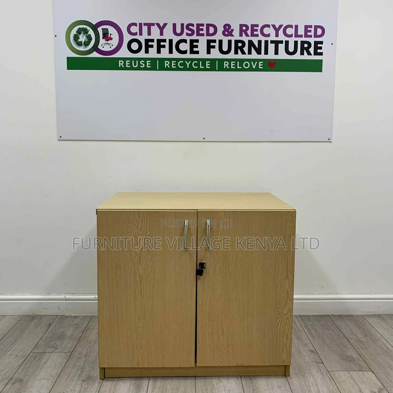 Storage Cabinets: 2-door Wooden Office Credenza Cabinet