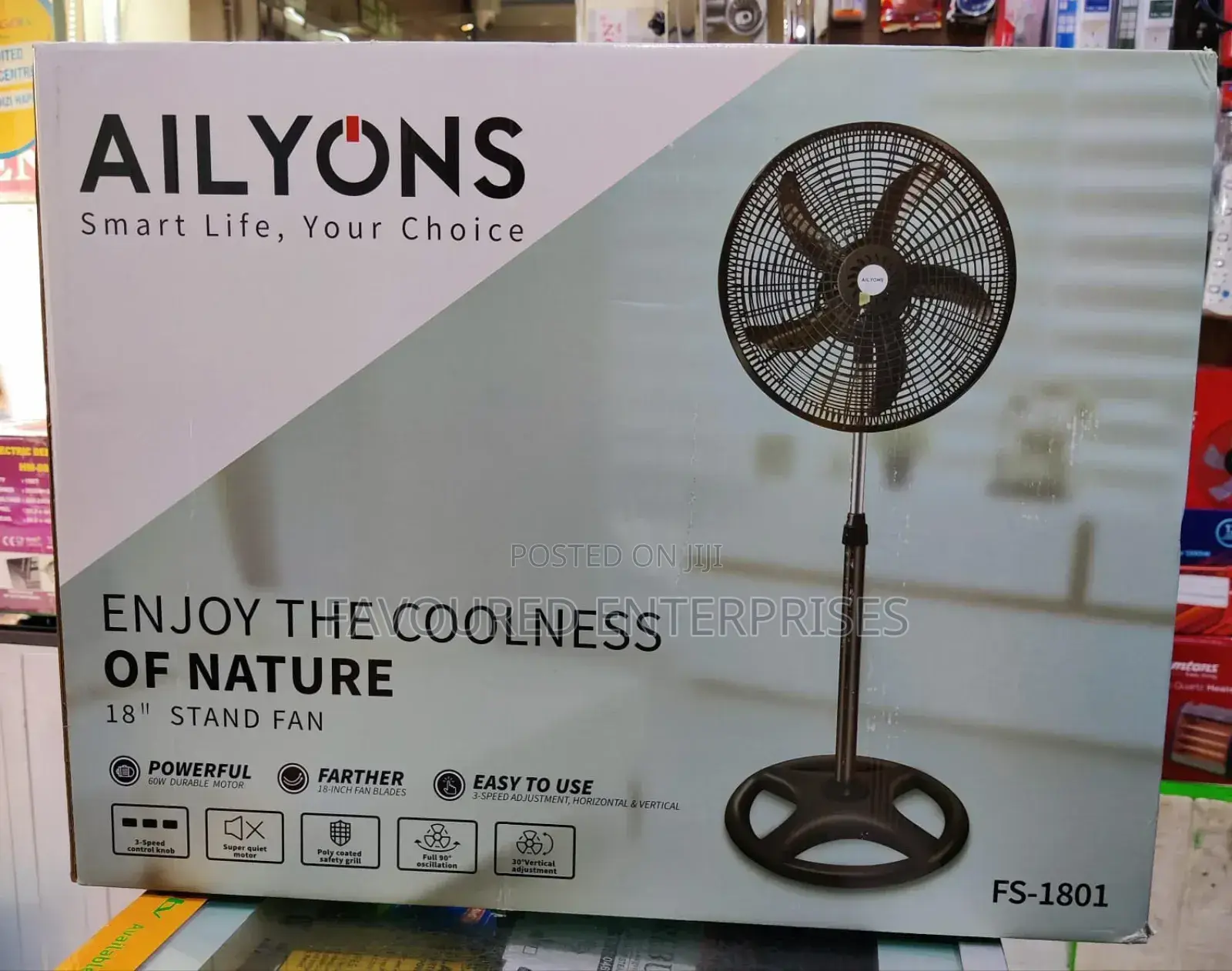 Ailyons Standing Fan 18 Inch