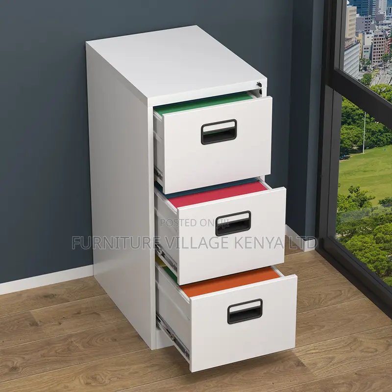 Office Cabinets: 3-drawers Steel Filing Cabinet