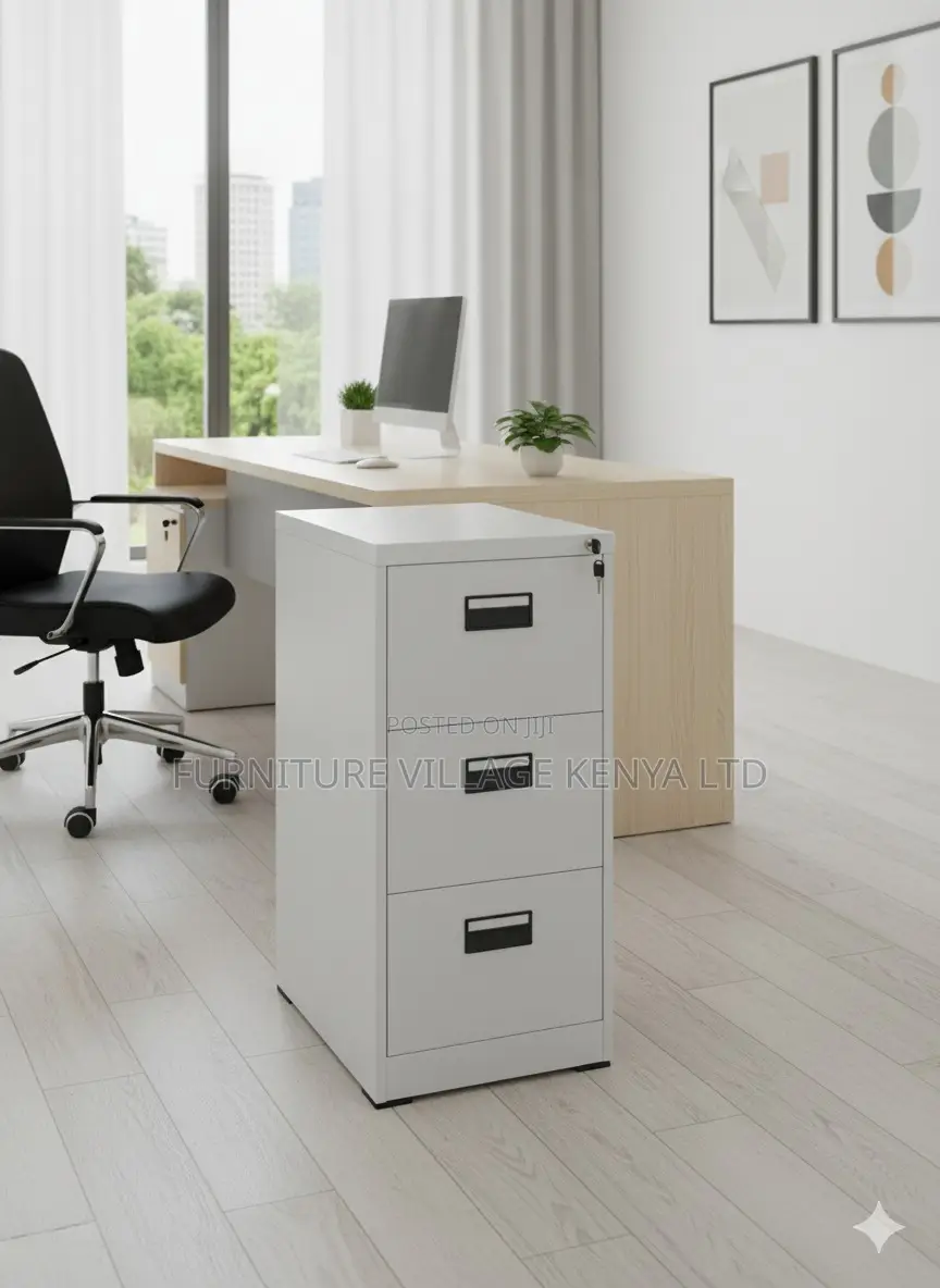 Office Cabinets: 3-drawers Steel Filing Cabinet