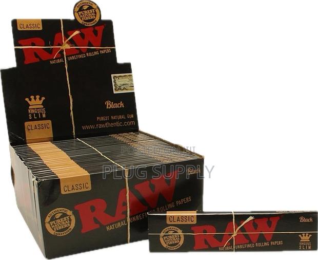 Raw Black Classic King Size Slim Rolling Papers - main view