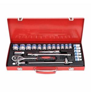 1/2" 24 Pieces Heavy Duty Combinational Ratchet Socket, - thumbnail 2