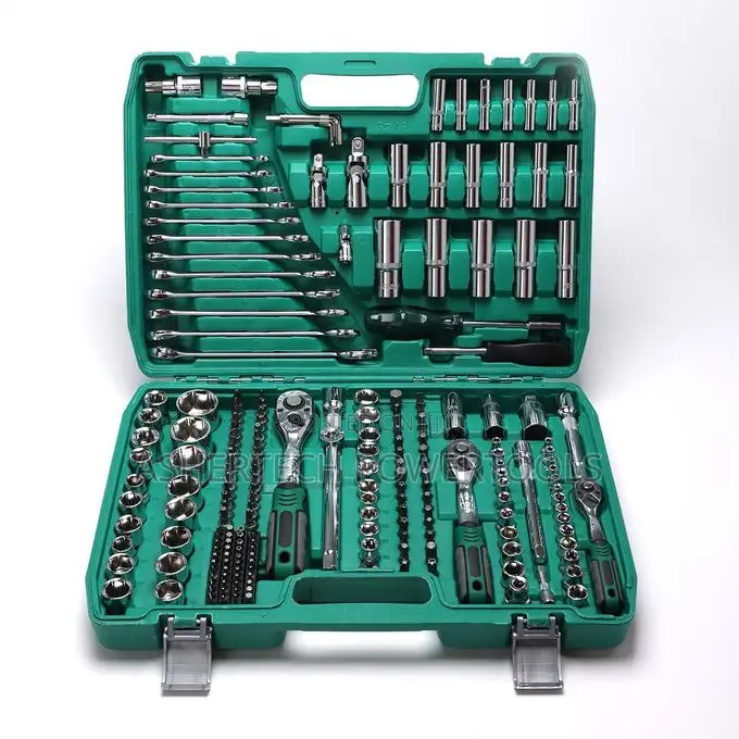 Heavy Duty 216pcs Car Tool Kit Ratchet Socket Wrench Sets