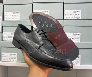John Foster Black Leather Shoe