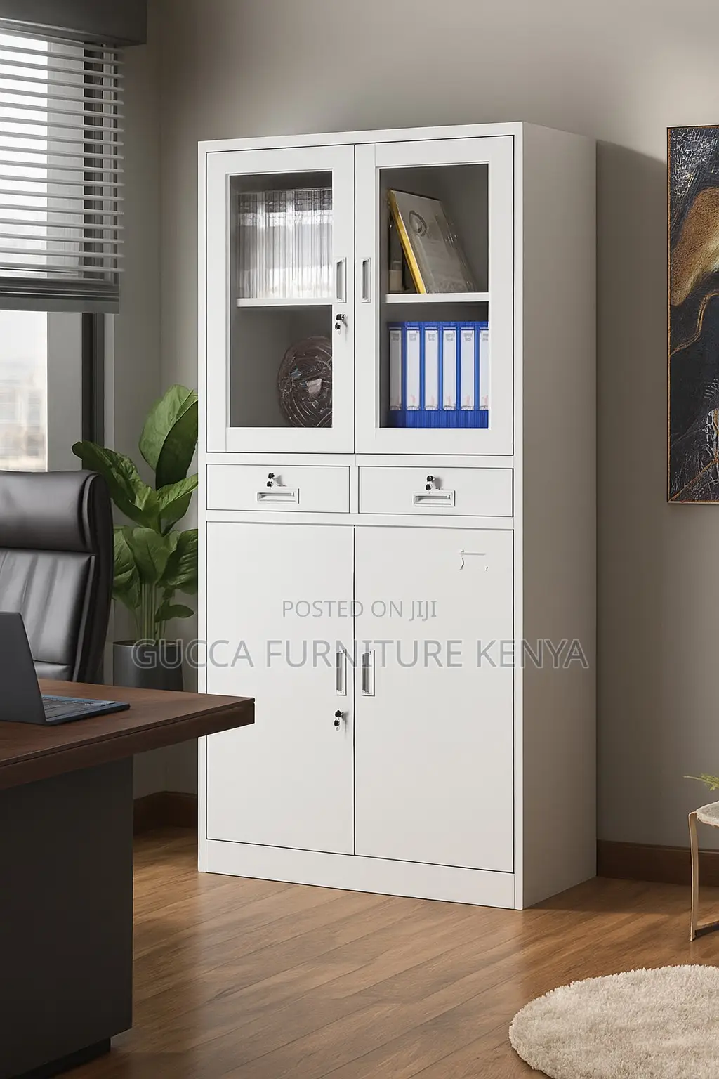 Office Cabinets: 2-door Metallic Storage Cabinet