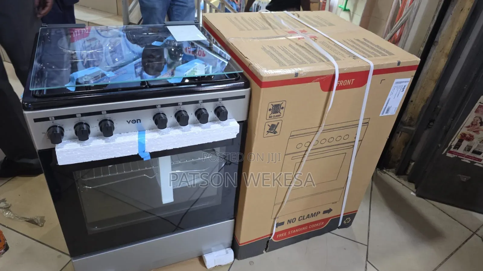 Von Vcf663151fsy Freestanding Cooker – 3 Gas + 1 Electric Burners