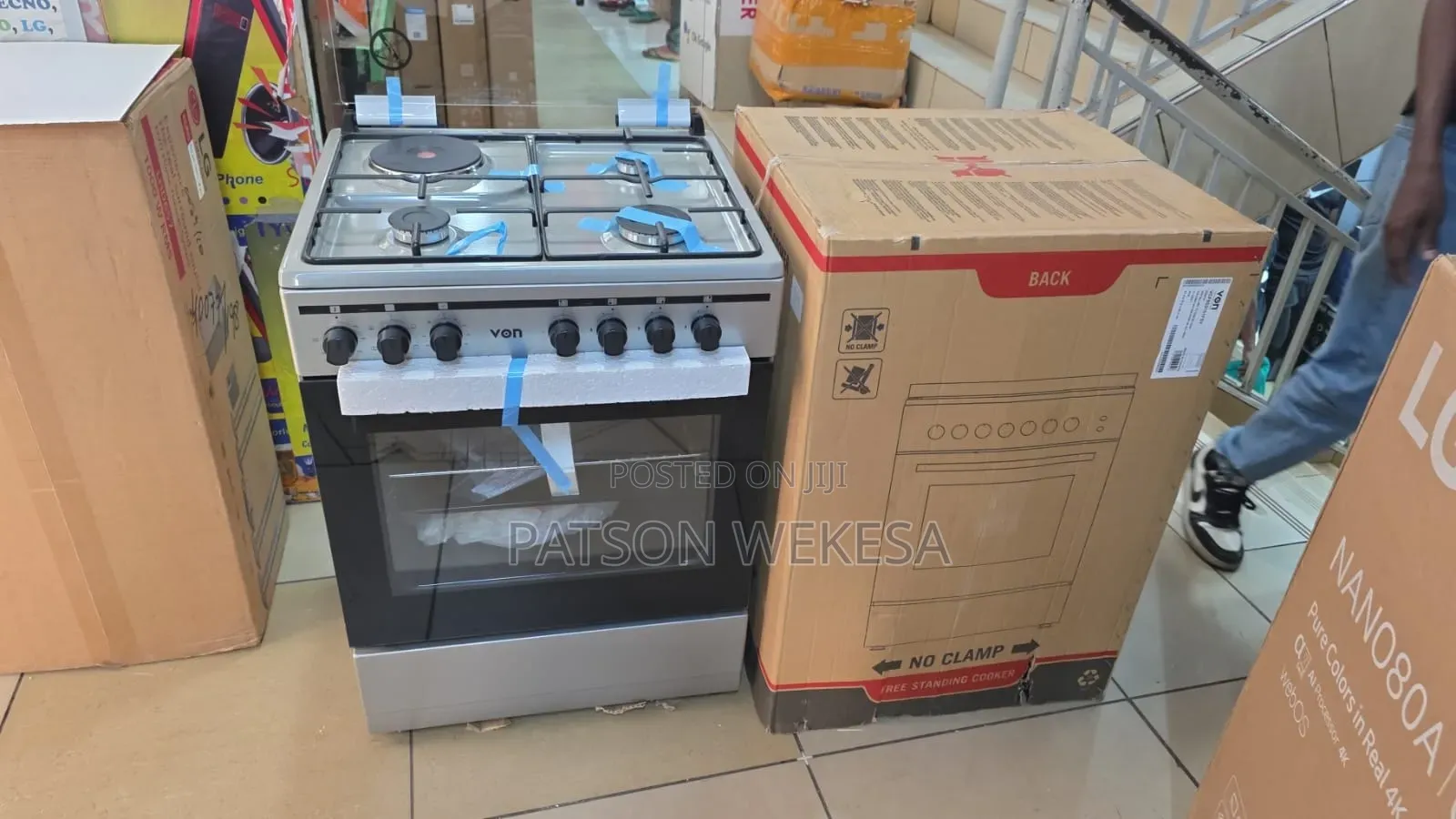 Von Vcf663151fsy Freestanding Cooker – 3 Gas + 1 Electric Burners