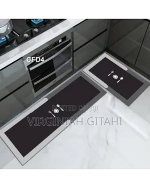 Non Slip 2pcs Set 3d Kitchen Mat