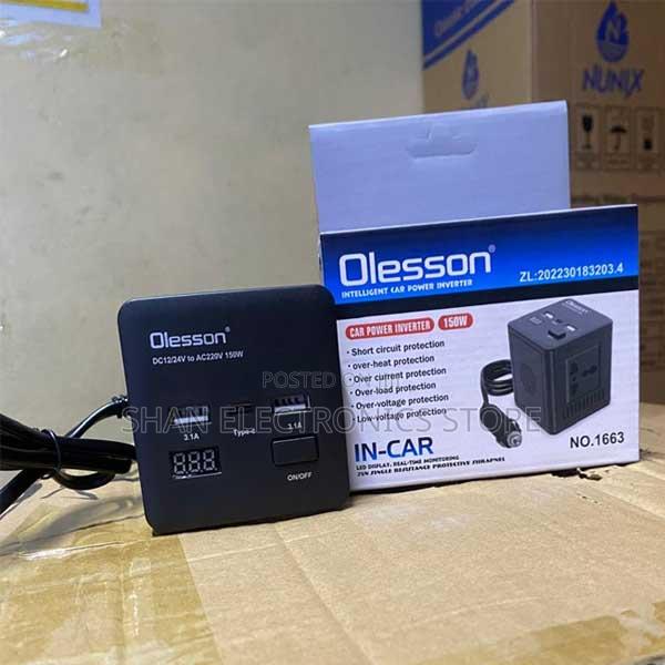 2 Usb Universal Intelligent Car Power Inverter 150 Watts Good Quality - main view