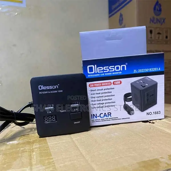 2 Usb Universal Intelligent Car Power Inverter 150 Watts Good Quality