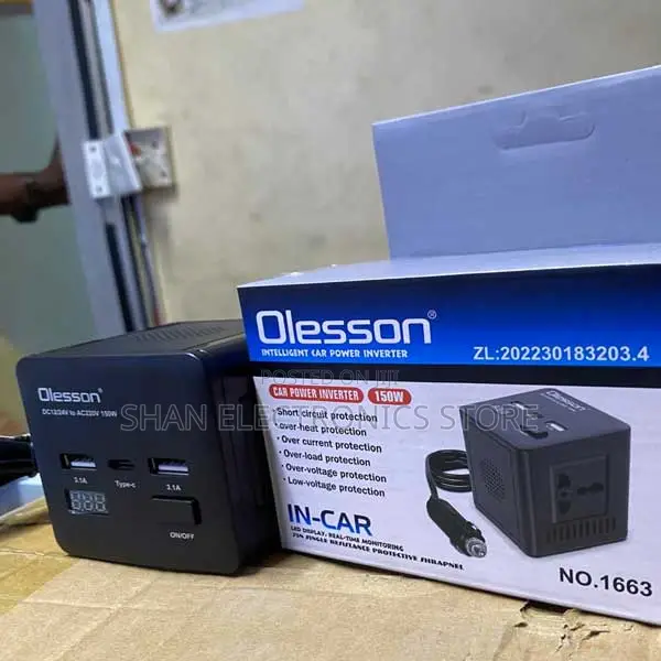 Power Adapter Dc 12v to Ac 220v Good Quality Olesson Intelligent 50 W