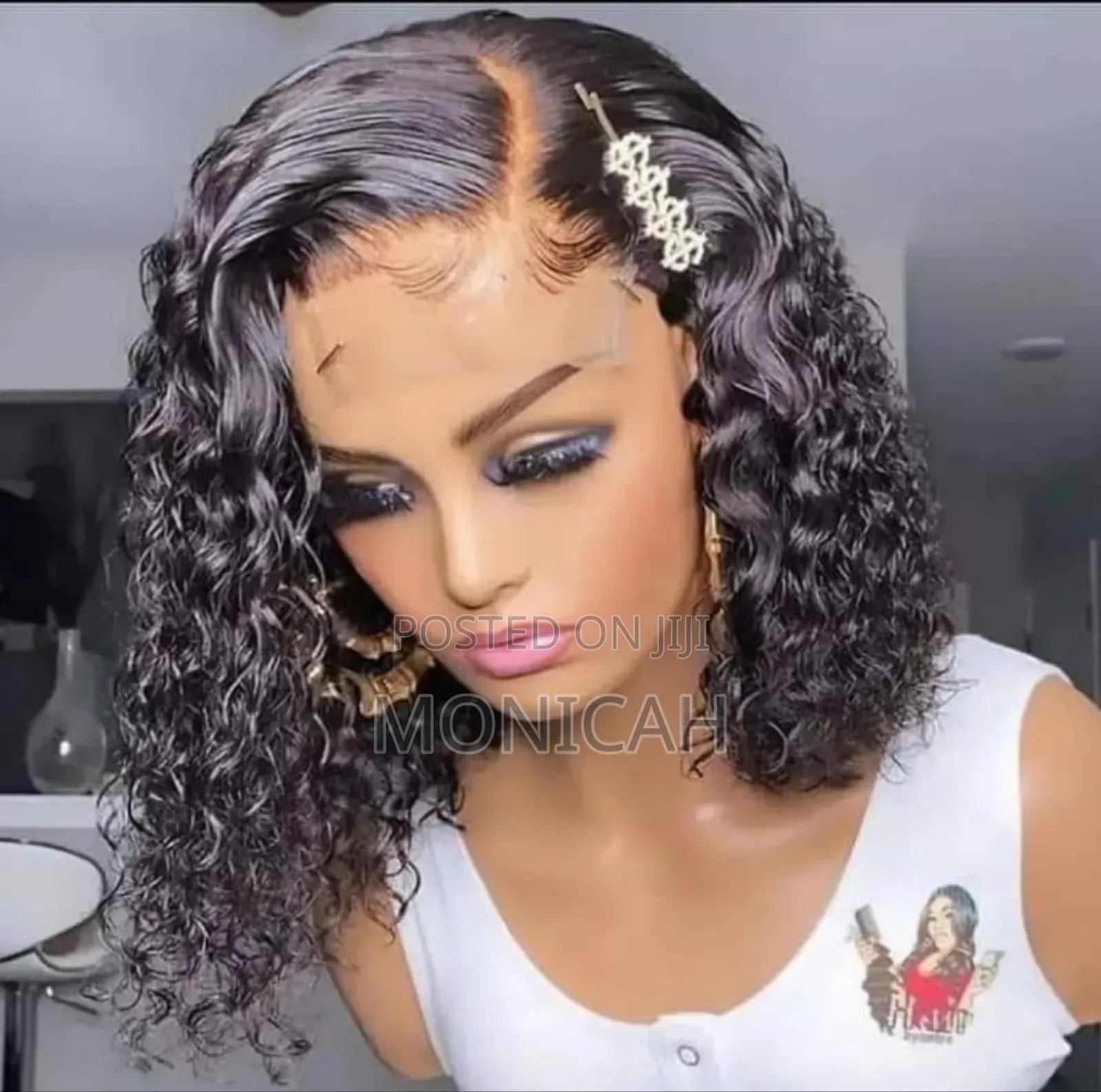 14" Watercurl Human Wig