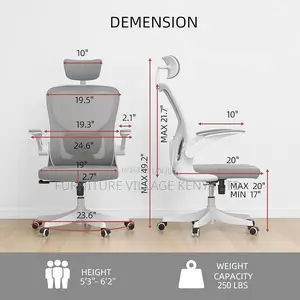 Office Chairs - Orthopedic Office Seat In White